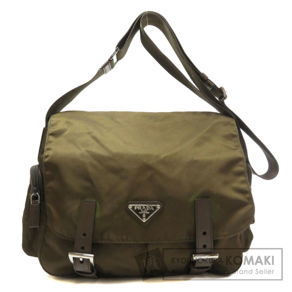 Prada logo plate Black Shoulder Crossbody bag